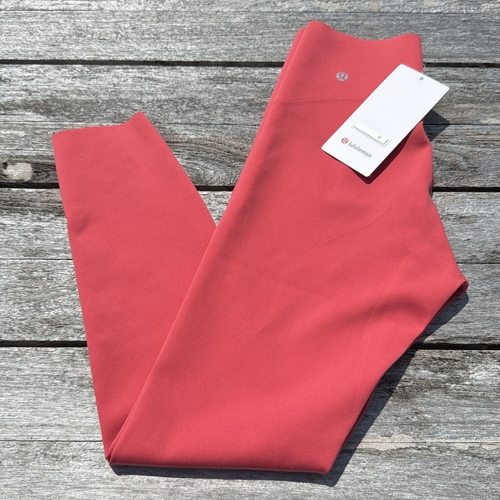 Lululemon Glow Up Super-High-Rise Tight 25" Desert Red size 6 NWT